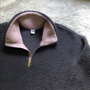 Quarter zip Sherpa pull over